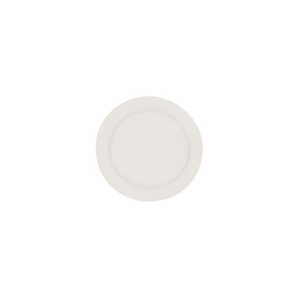 Crockery Round Plate 180mm White (Narrow Rim)